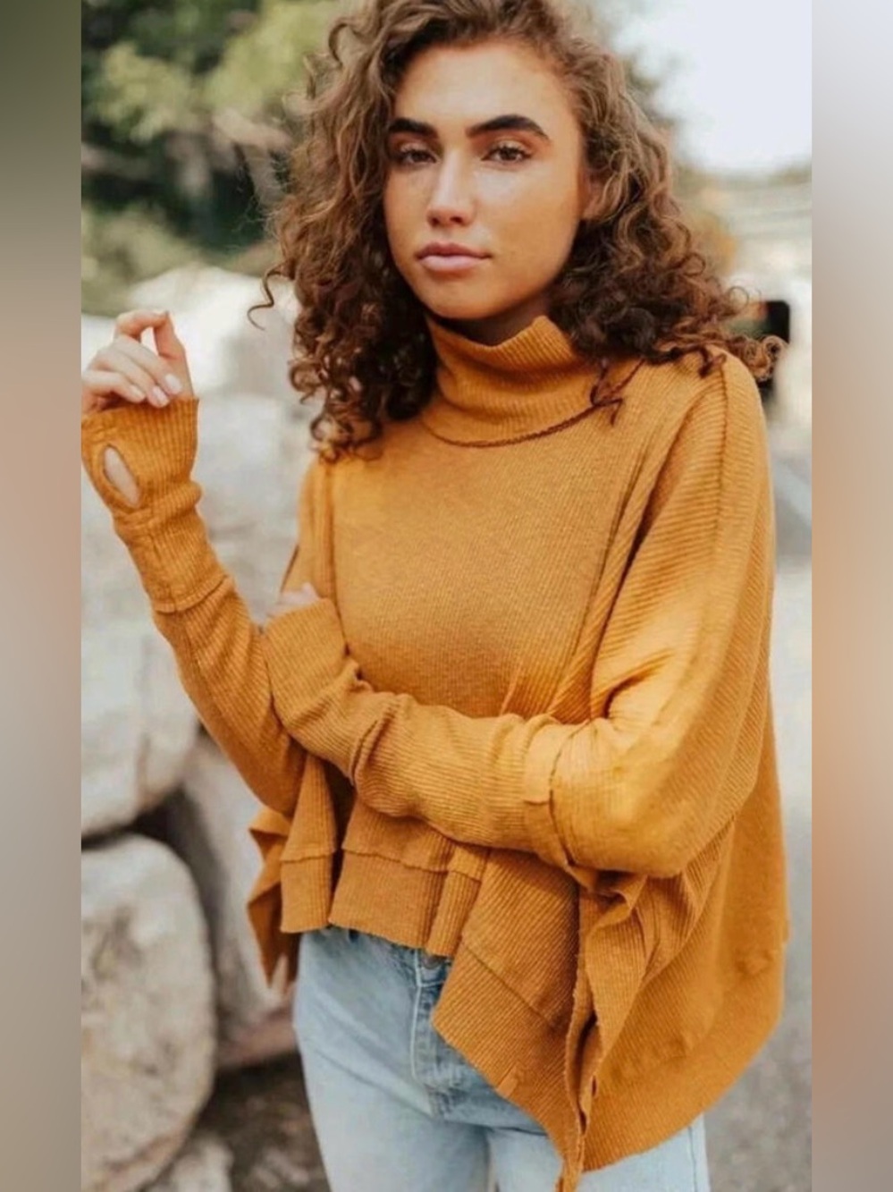 We The Free - Women’s Moon Daisy Oversized Pullover - Sunbaby - size M